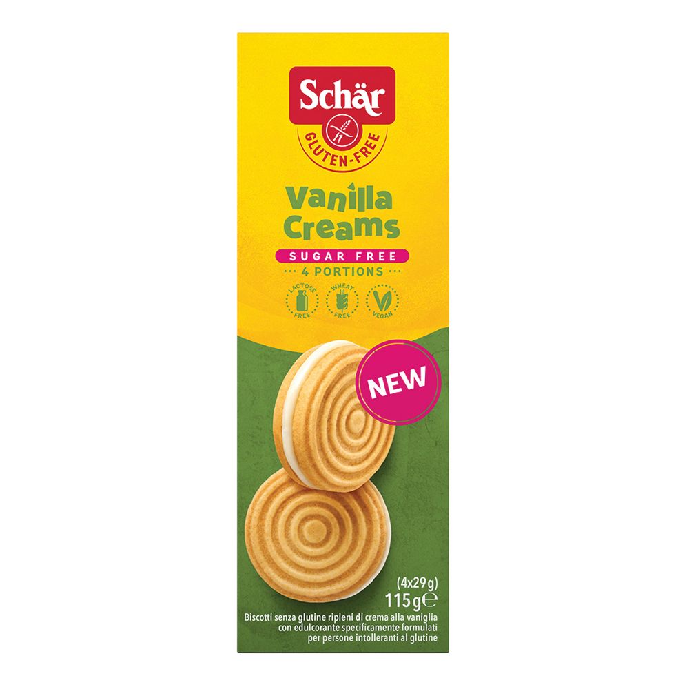 Vanilla Creams Biscotti Senza Glutine - Schär 115 g
