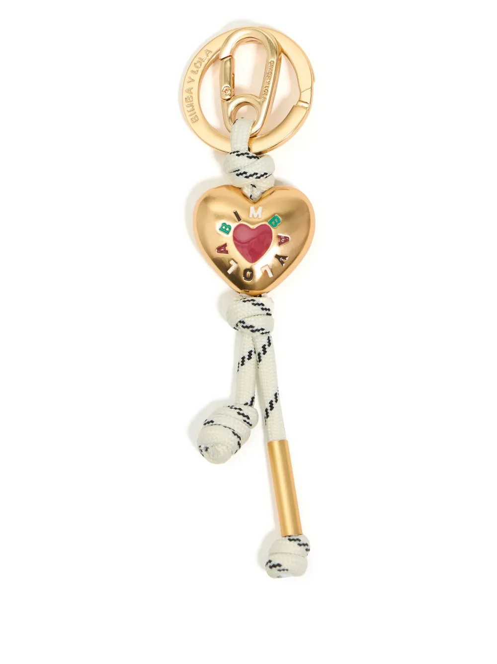 Bimba y Lola heart-charm keyring - Oro