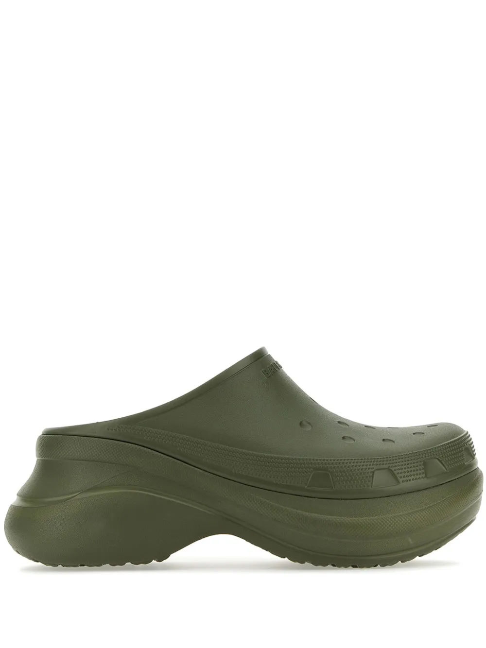 Balenciaga Sandali slides con logo goffrato Balenciaga x Crocs - Verde
