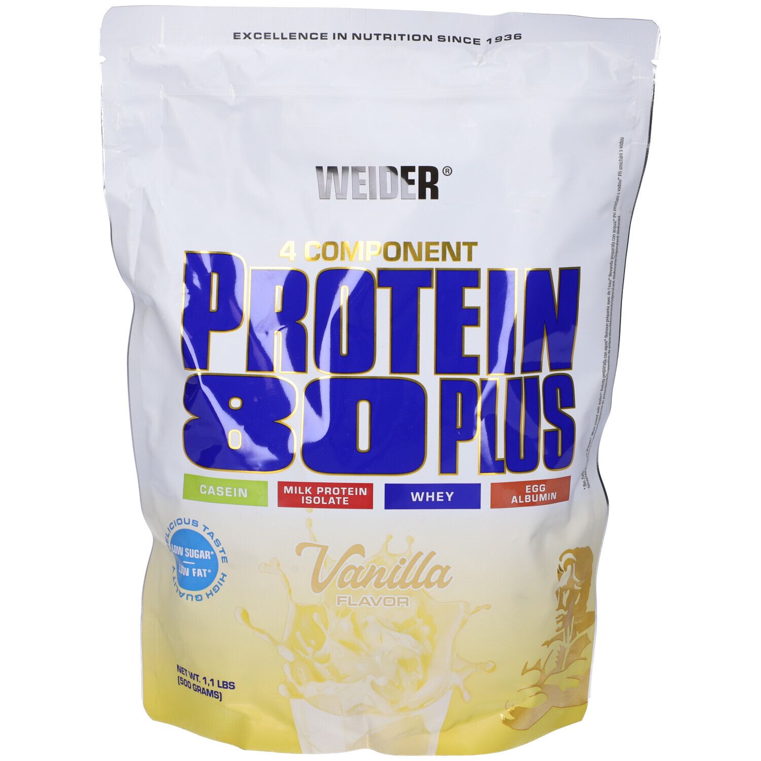 Weider Proteine 80 Plus Vaniglia 500 G g Polvere per soluzione orale