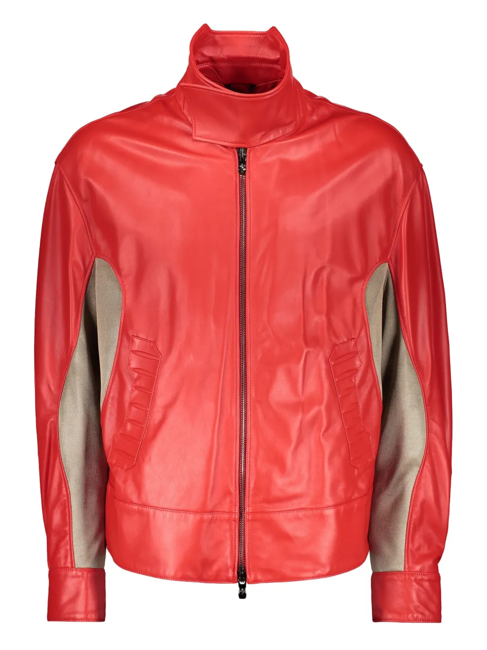 Ferrari lambskin bomber jacket - Rosso