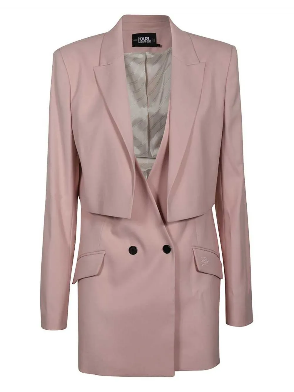 Karl Lagerfeld double-breasted blazer - Rosa