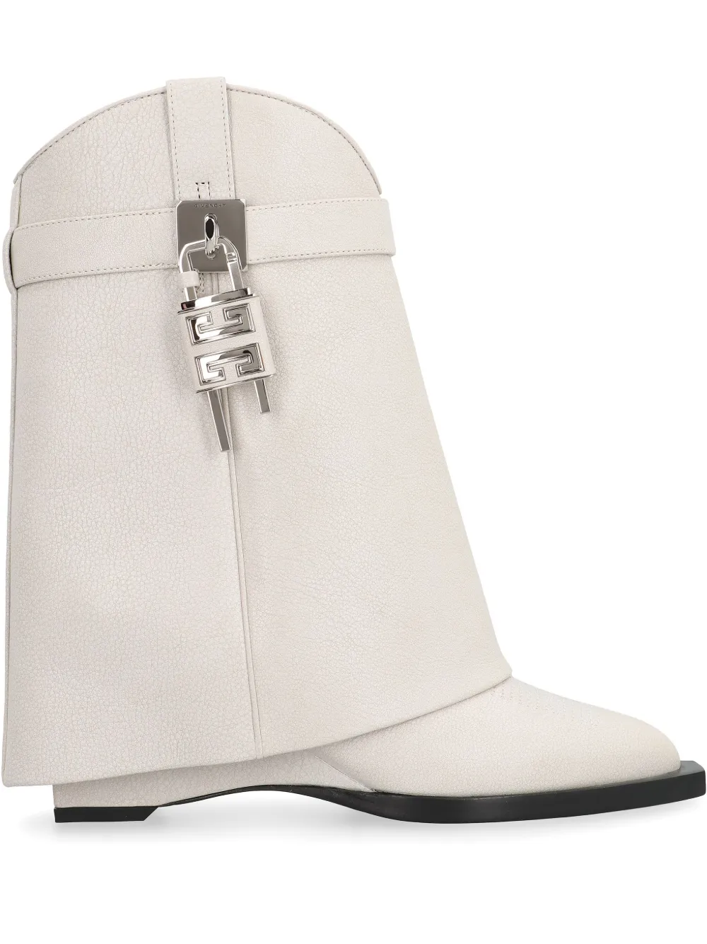Givenchy 60mm Shark Lock Cowboy leather boots - Bianco