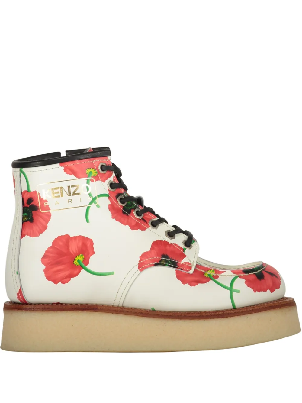 Kenzo leather ankle boots - Bianco