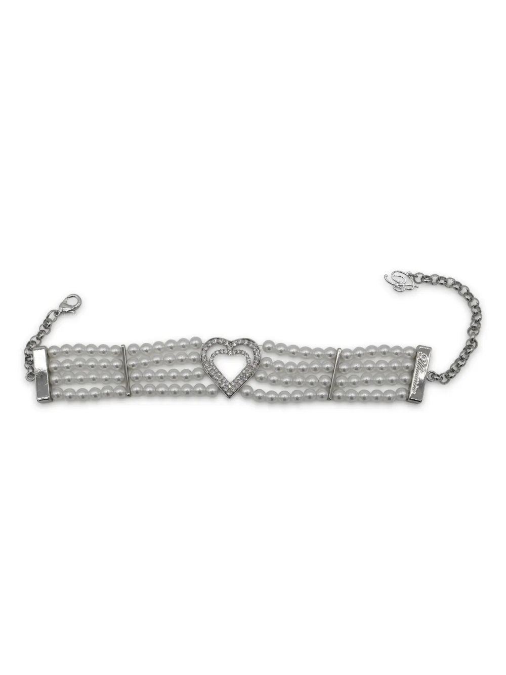 Blumarine heart-motif necklace - Argento