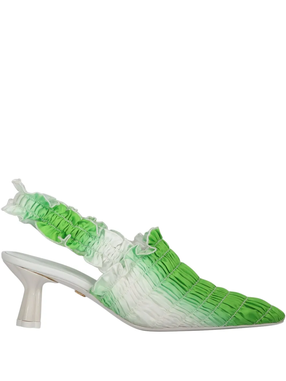 Amy Crookes 50mm gradient-effect pumps - Verde