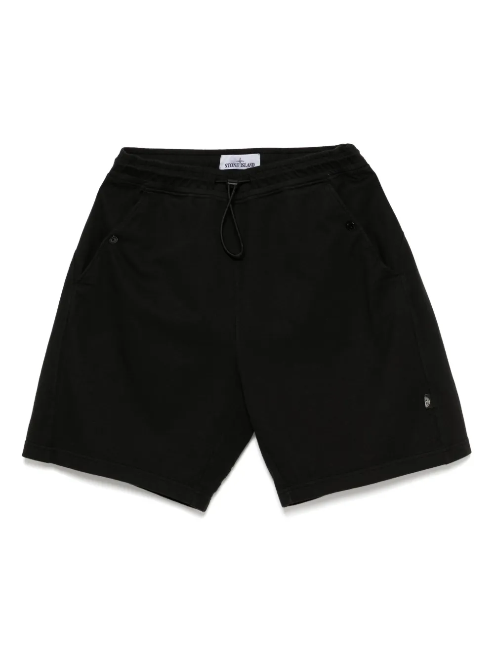 Stone Island logo-patch shorts - Nero