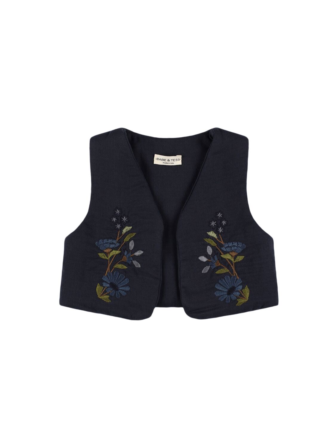 Gilet Talita In Cotone Con Ricami