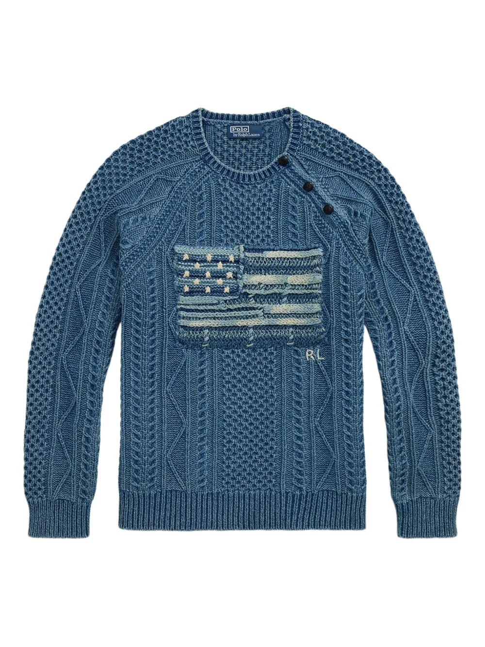 Polo Ralph Lauren cable-knit jumper - Blu