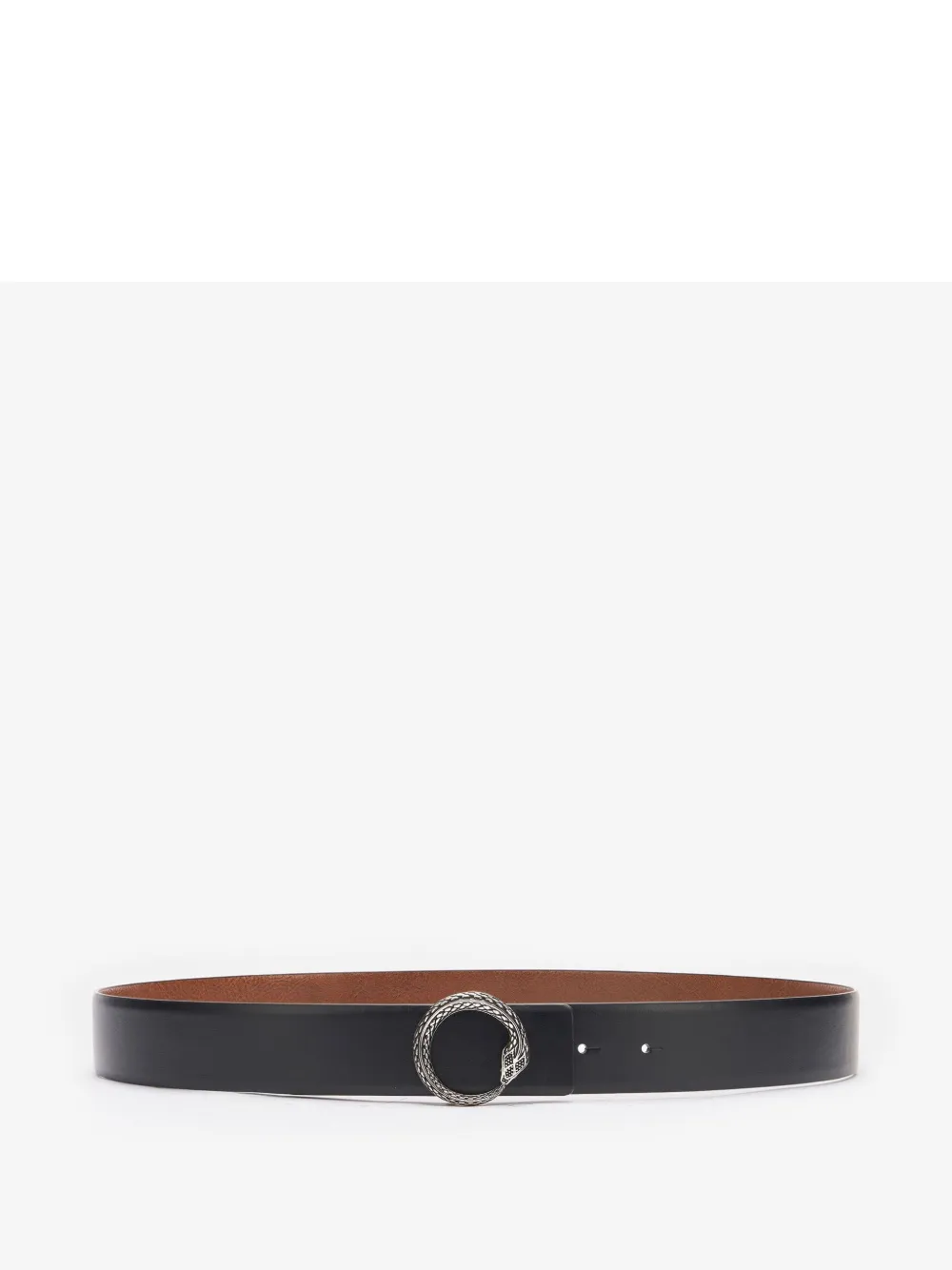 Roberto Cavalli snake buckle belt - Nero