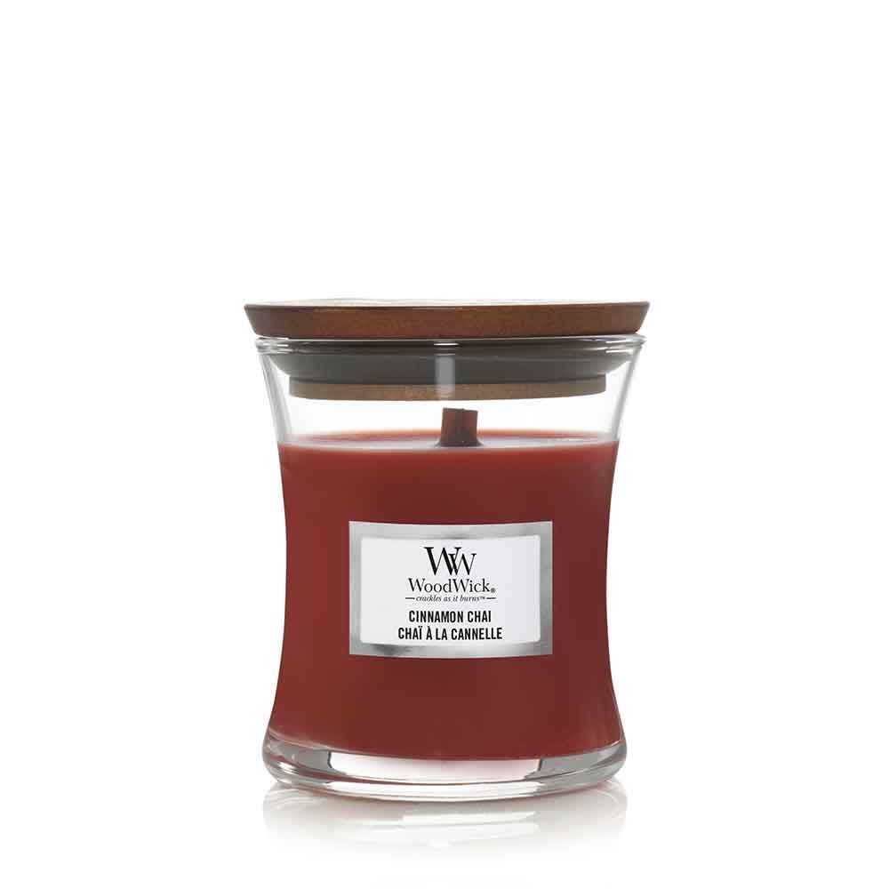 WoodWick - Candele a clessidra Mini Chai alla cannella 85 g