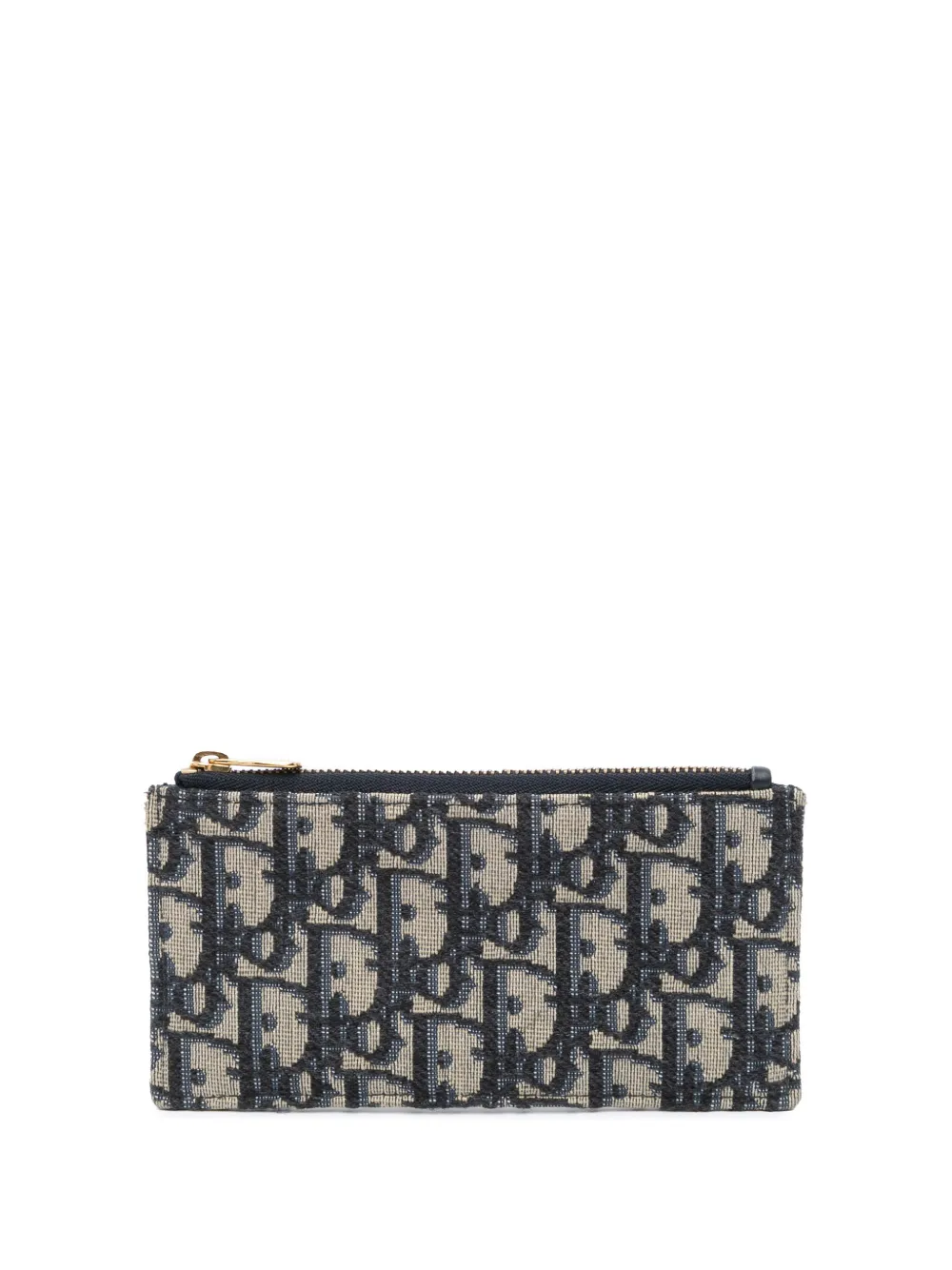 Christian Dior Pre-Owned 2021 Oblique Canvas Zip pouch - Blu