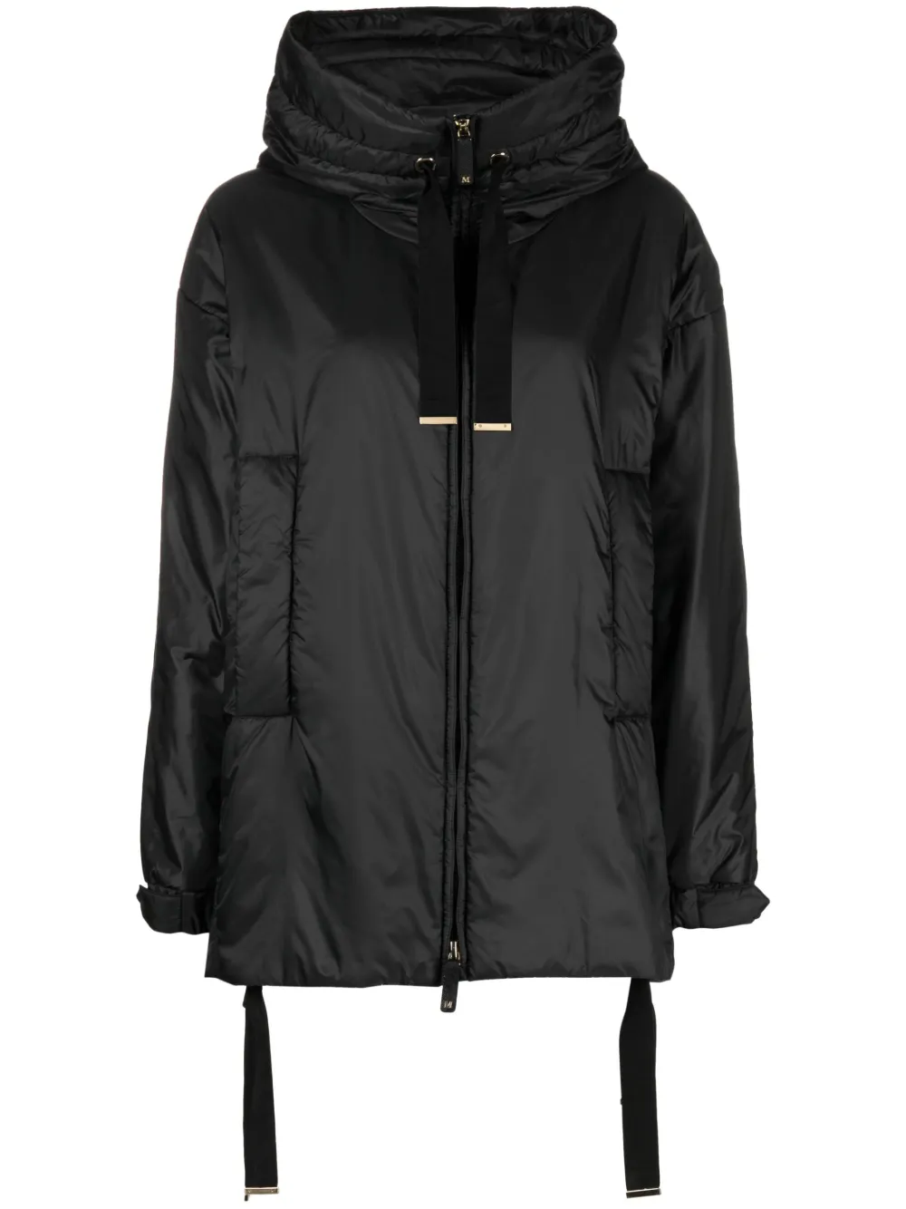 Max Mara Giacca con cappuccio - Nero