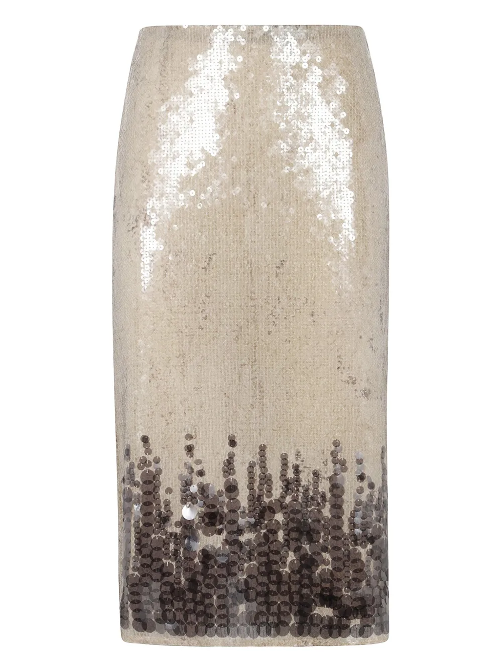 Aviù sequin-embellished midi skirt - Toni neutri
