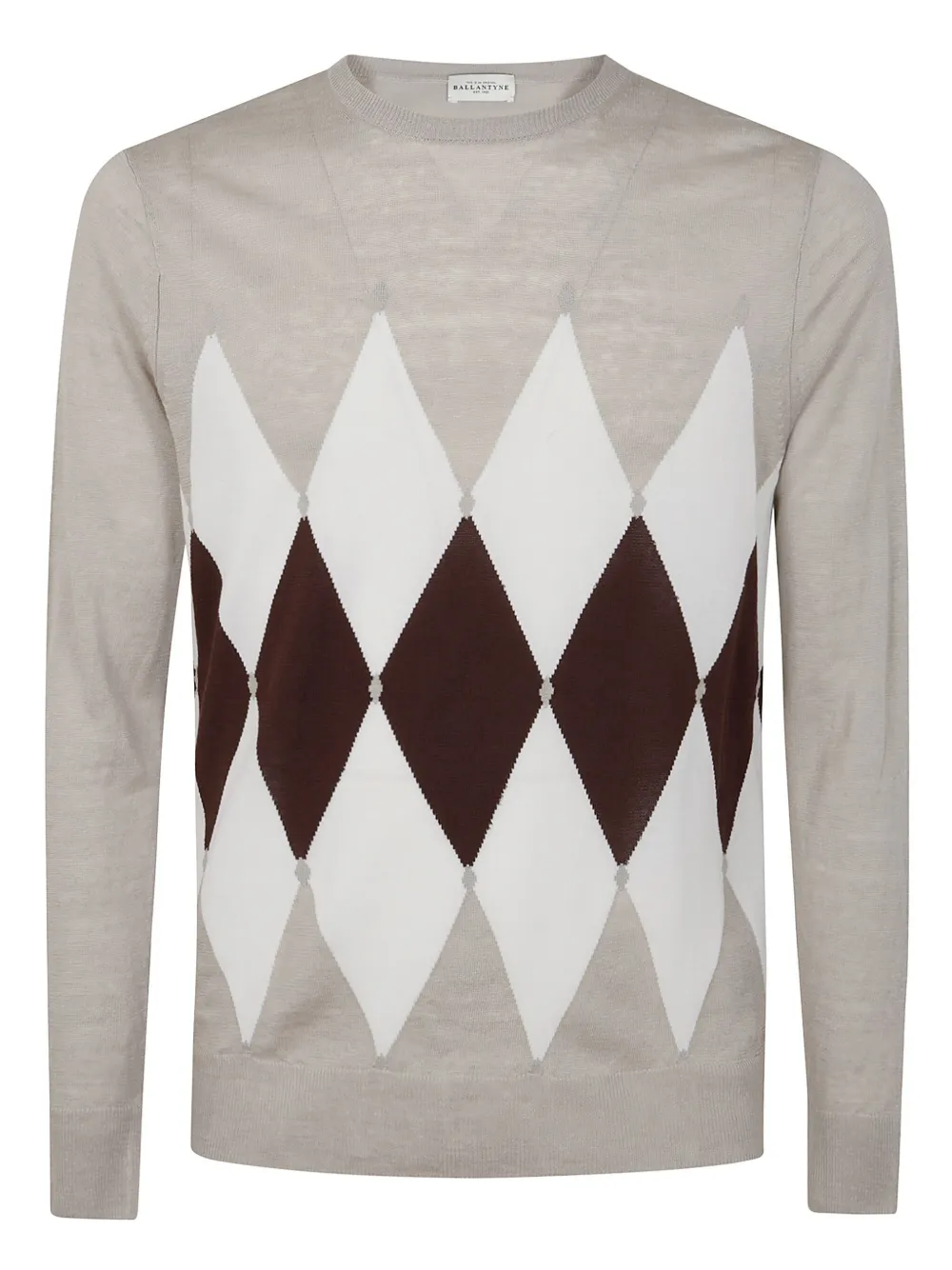 Ballantyne argyle-pattern sweater - Grigio