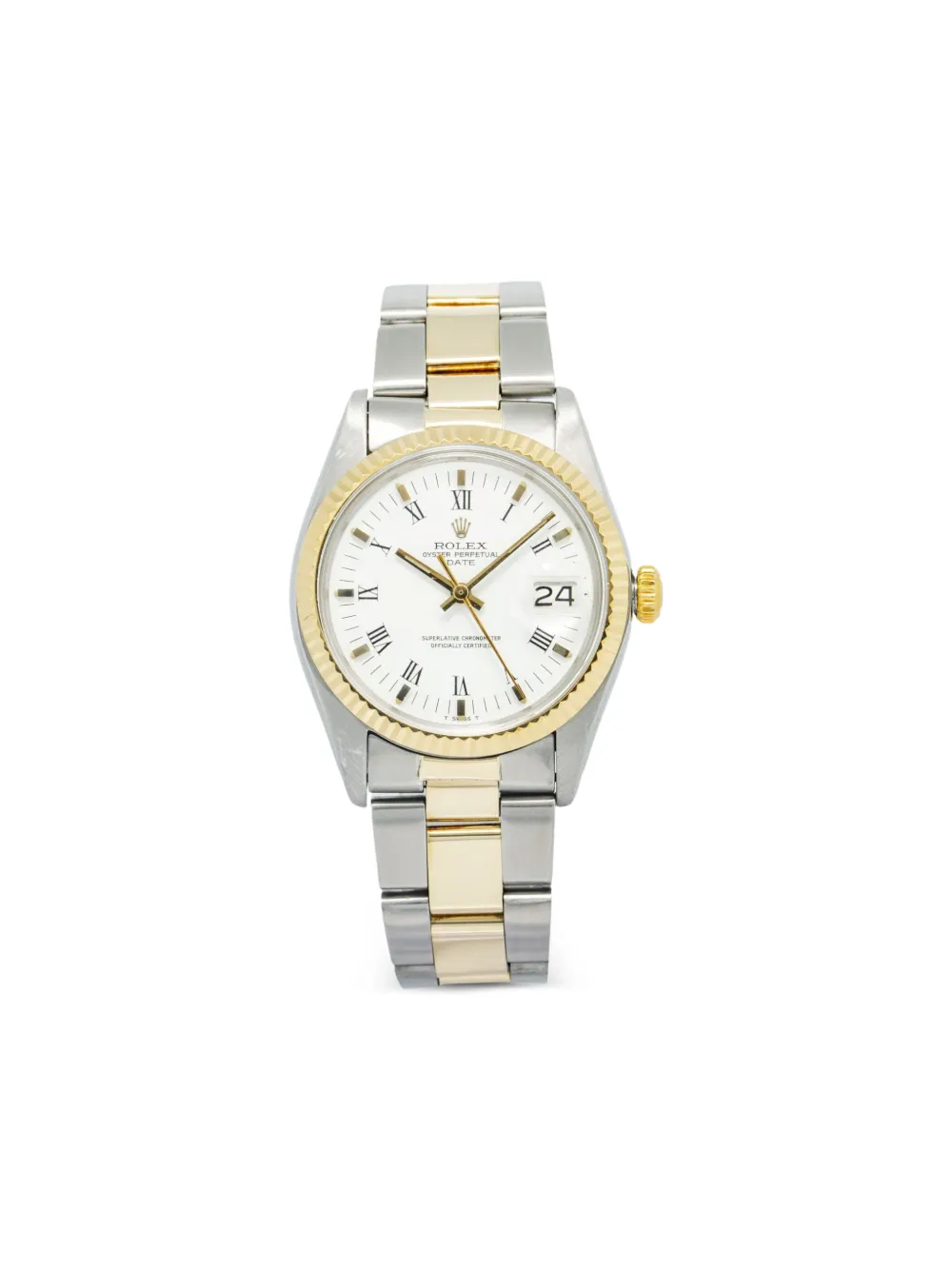 Rolex Orologio Oyster Perpetual Date 34mm Pre-owned - Bianco