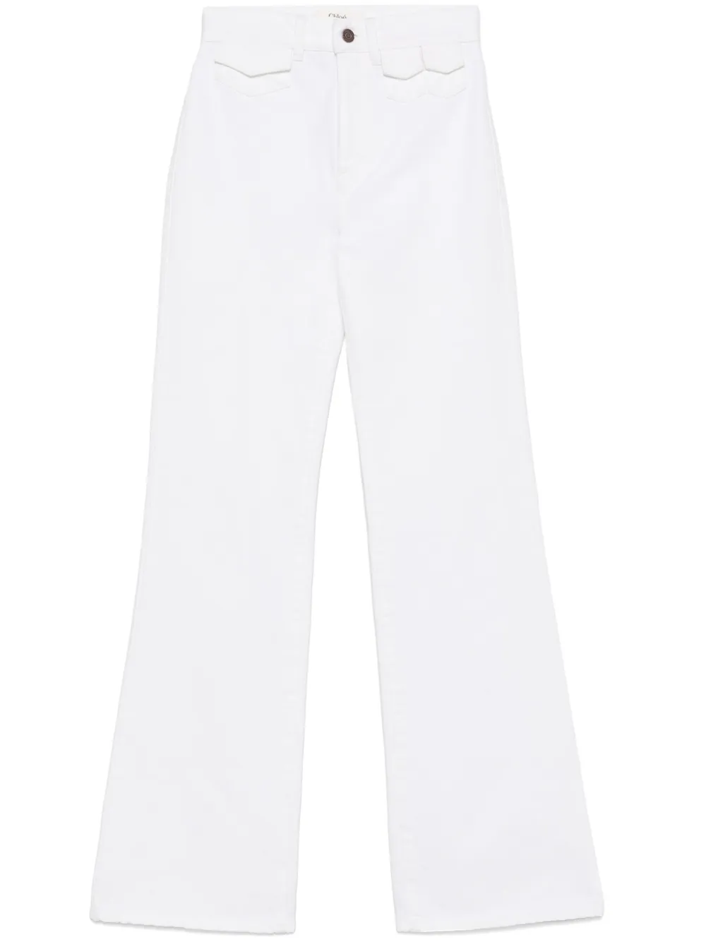 Chloé Jeans dritti a vita alta - Bianco