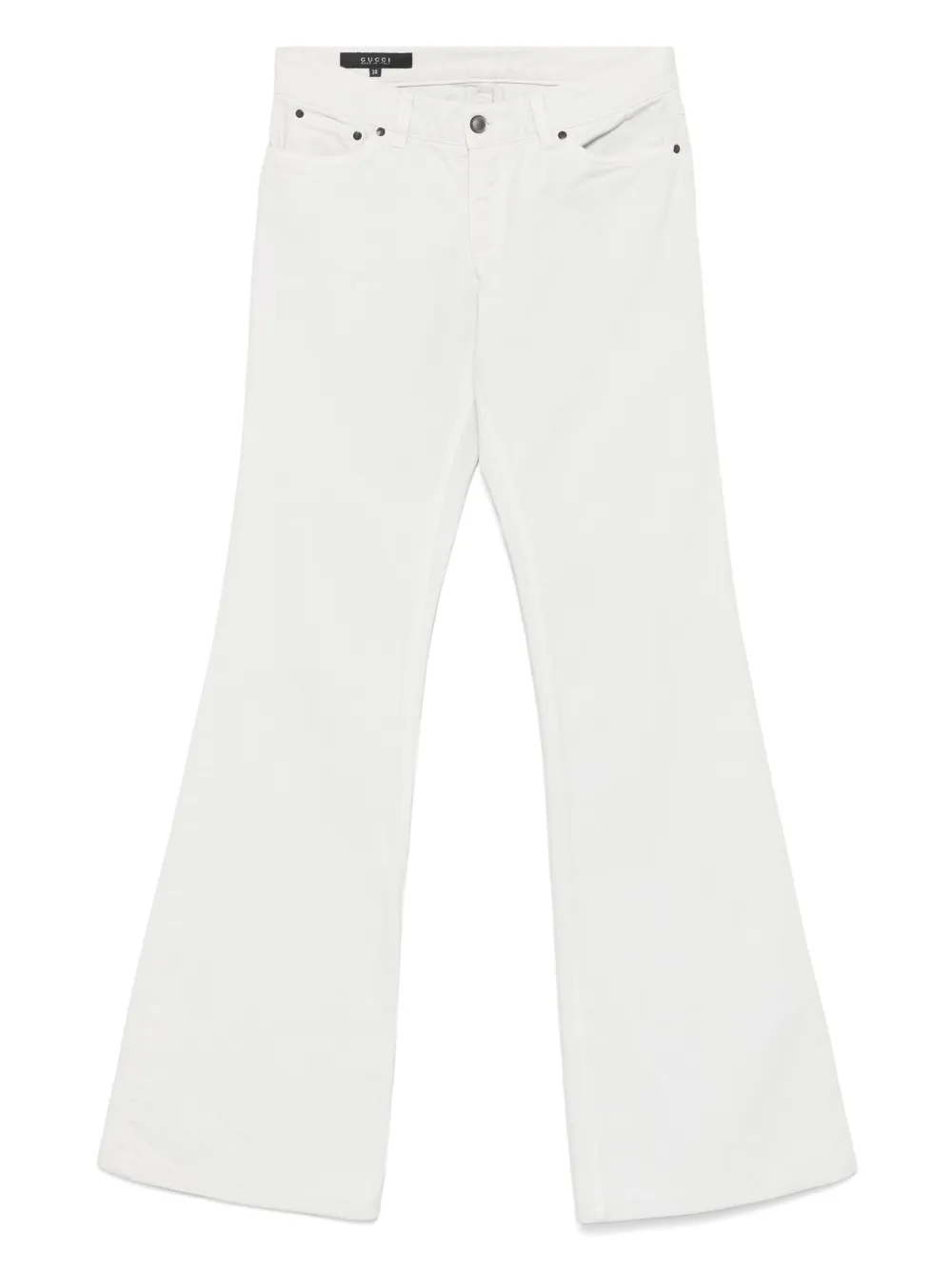 Gucci Pre-Owned Jeans svasati anni 2000 - Bianco