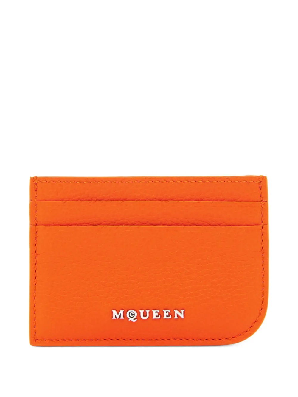 Alexander McQueen leather cardholder - Arancione