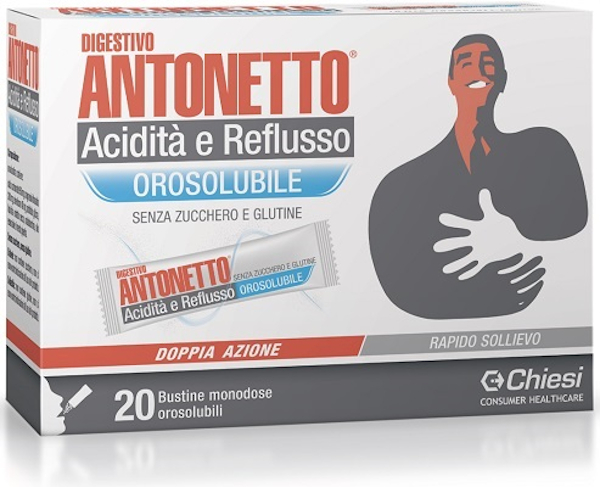Digestivo Antonetto Acidita' E Reflusso 20 Bustine