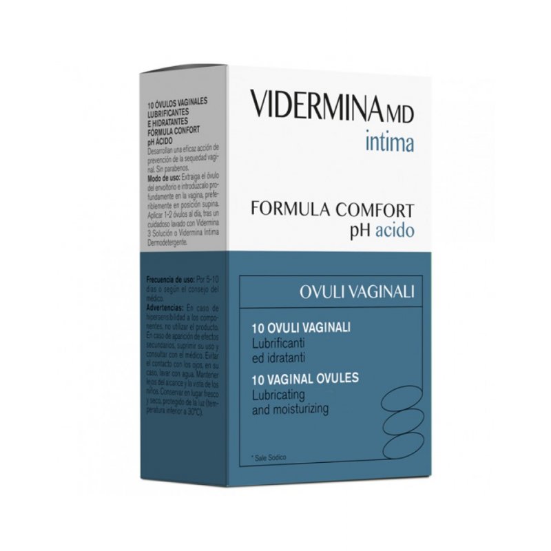 Vidermina Intima Ovuli Lubrificanti E Idratanti 10 Pezzi