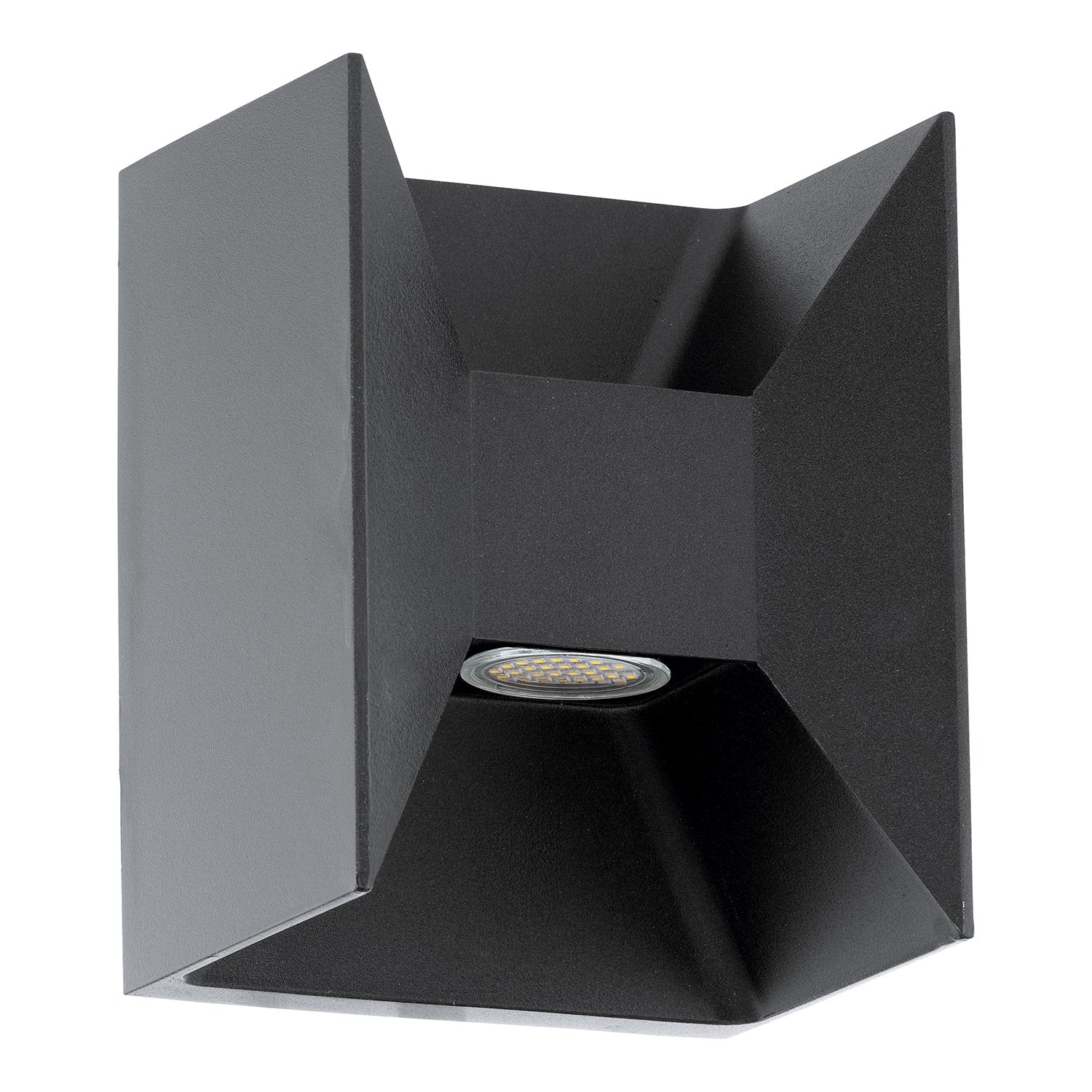 Applique esterno moderna morino alluminio grigio led