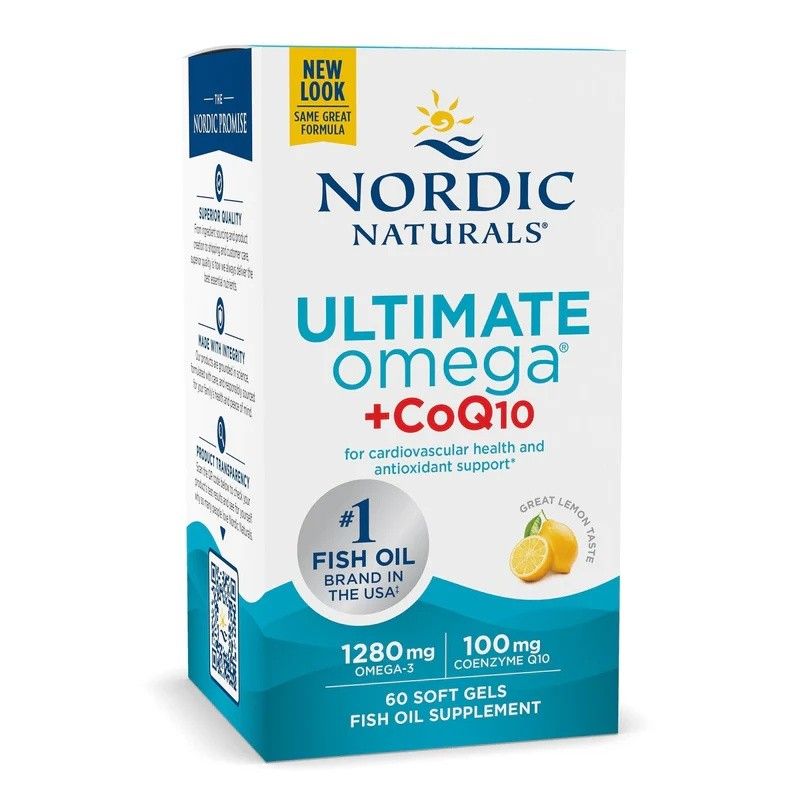 Nordic Naturals Olio di pesce Ultimate Omega + CoQ10 1280 mg 60 St