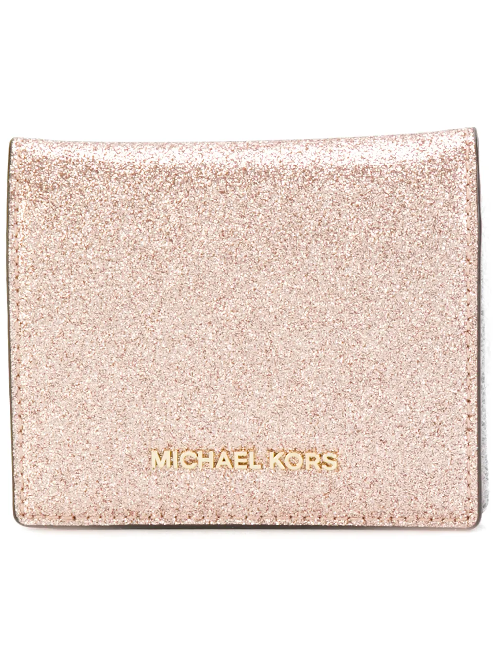 Michael Michael Kors Portacarte glitterato - Rosa