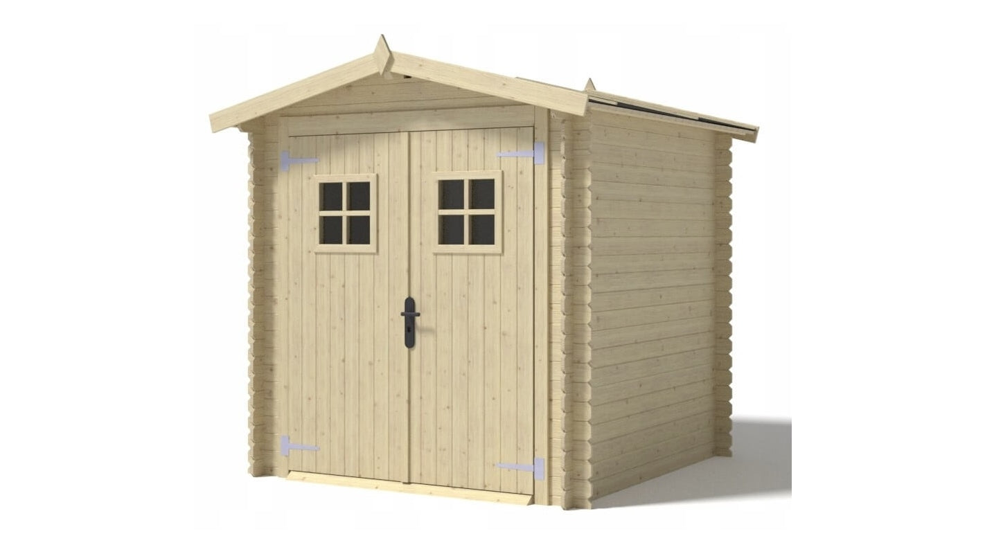 Casetta da giardino in legno - 4m2 - 2x2m - 19mm - colore: naturale - dom565 - altanka