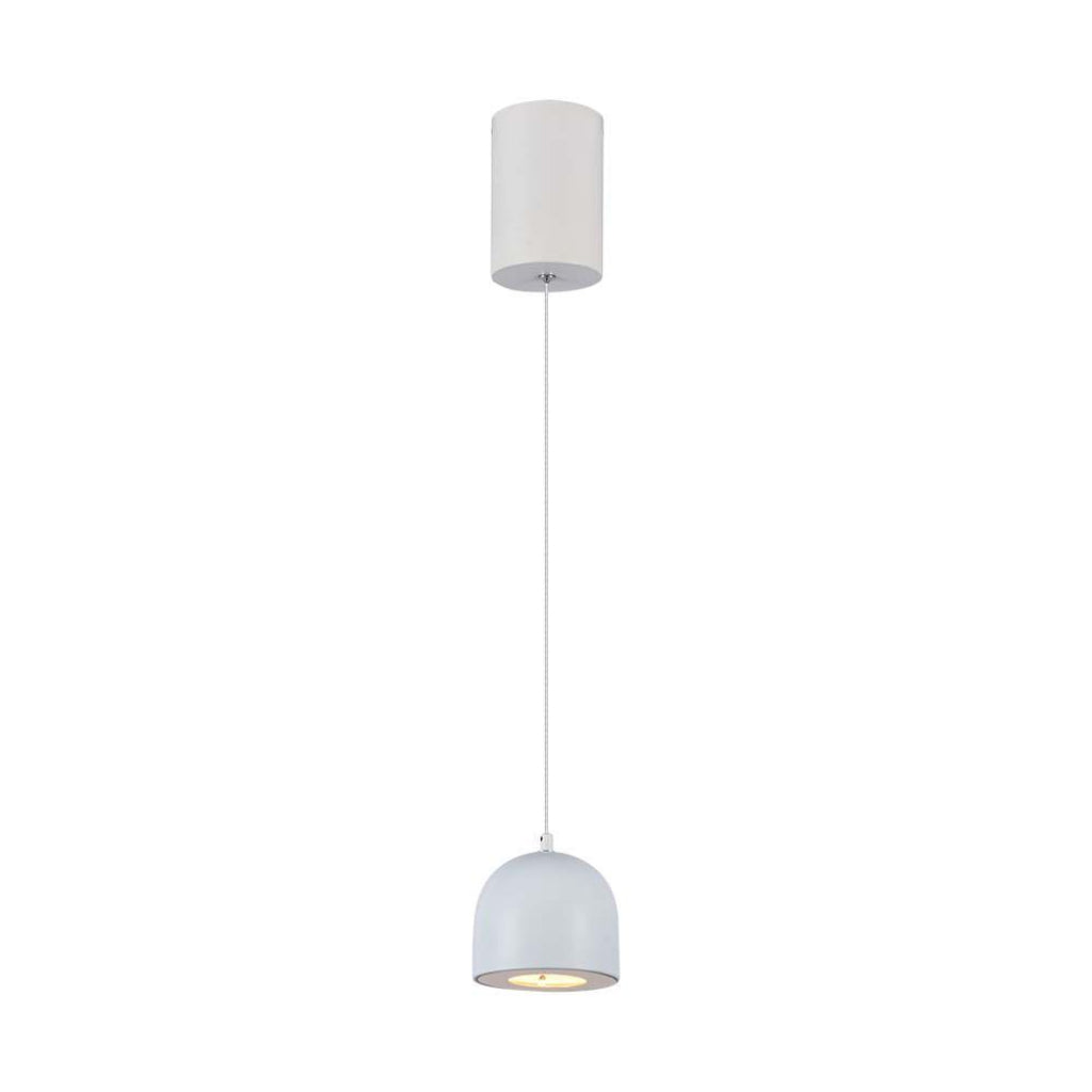 V-tac lampadario led a sospensione 8.5w a forma di coppa in metallo regolabile 3000k touch on/off colore grigio chiaro