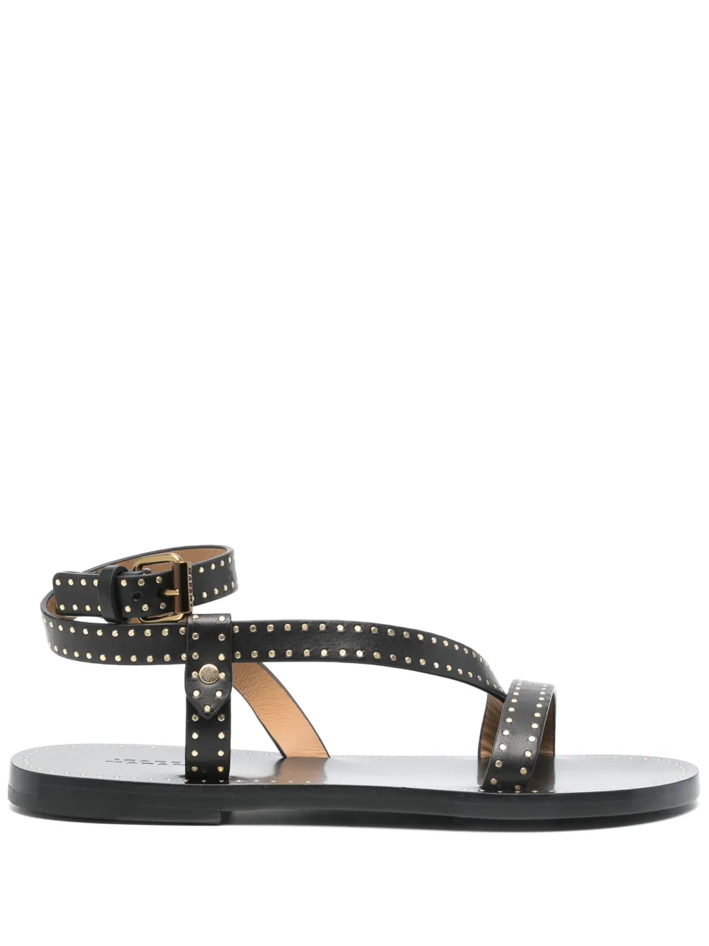 ISABEL MARANT studded leather sandals - Nero