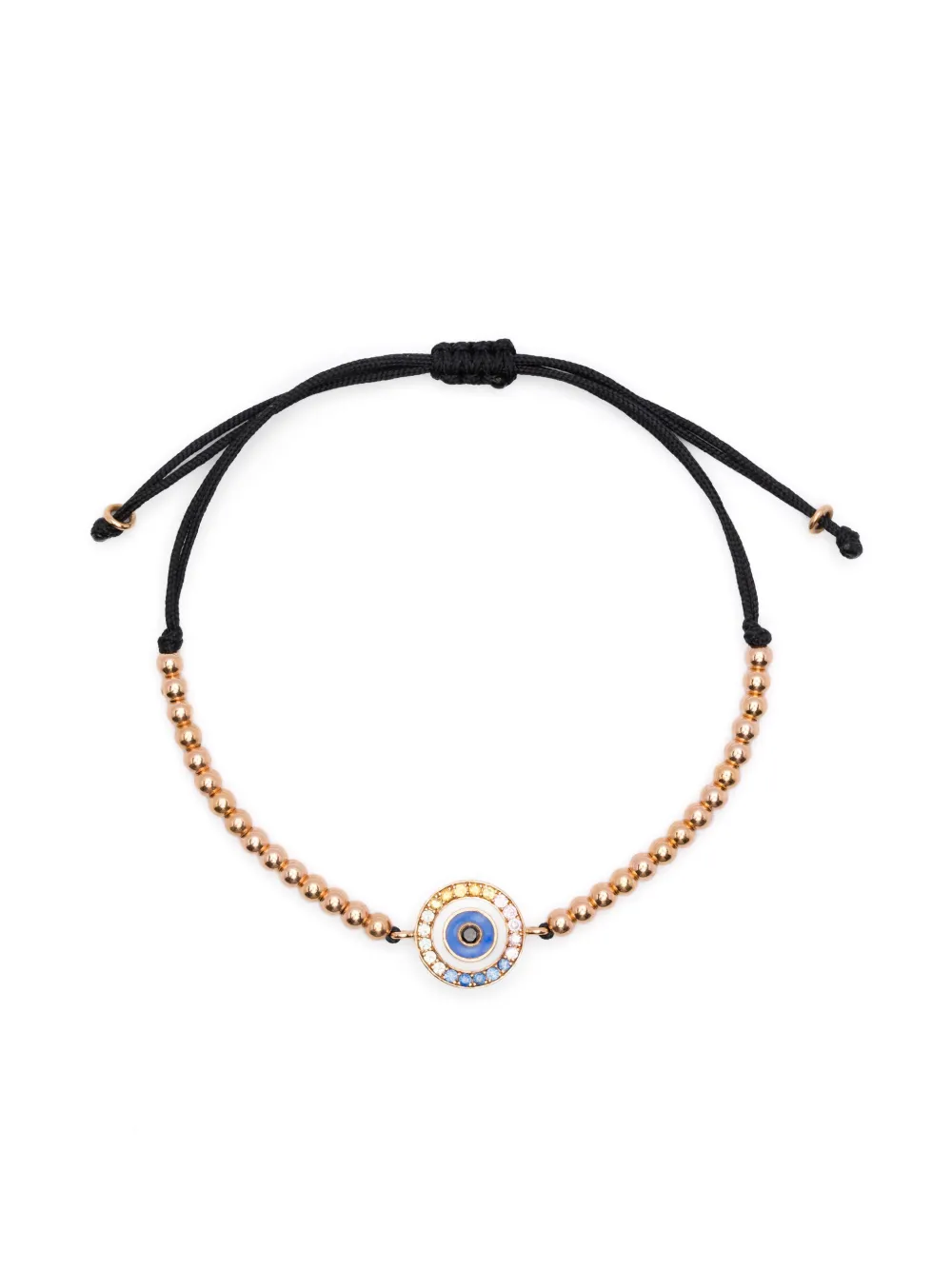 Anil Arjandas 18K rose gold Evil Eye diamond and multi-stones bracelet - Oro