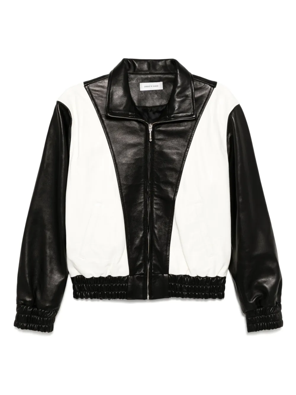 Ernest W. Baker leather jacket - Nero