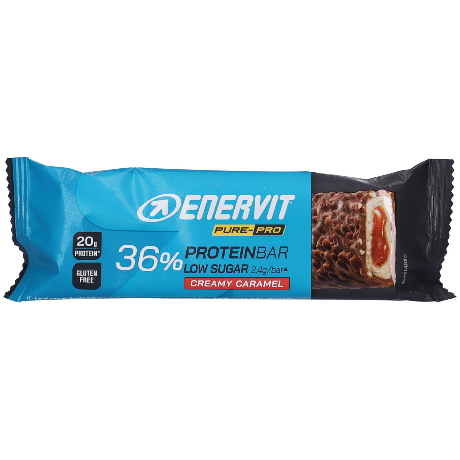 ENERVIT Pure-Pro 36% Protein Bar Creamy Caramel 55 g Barretta