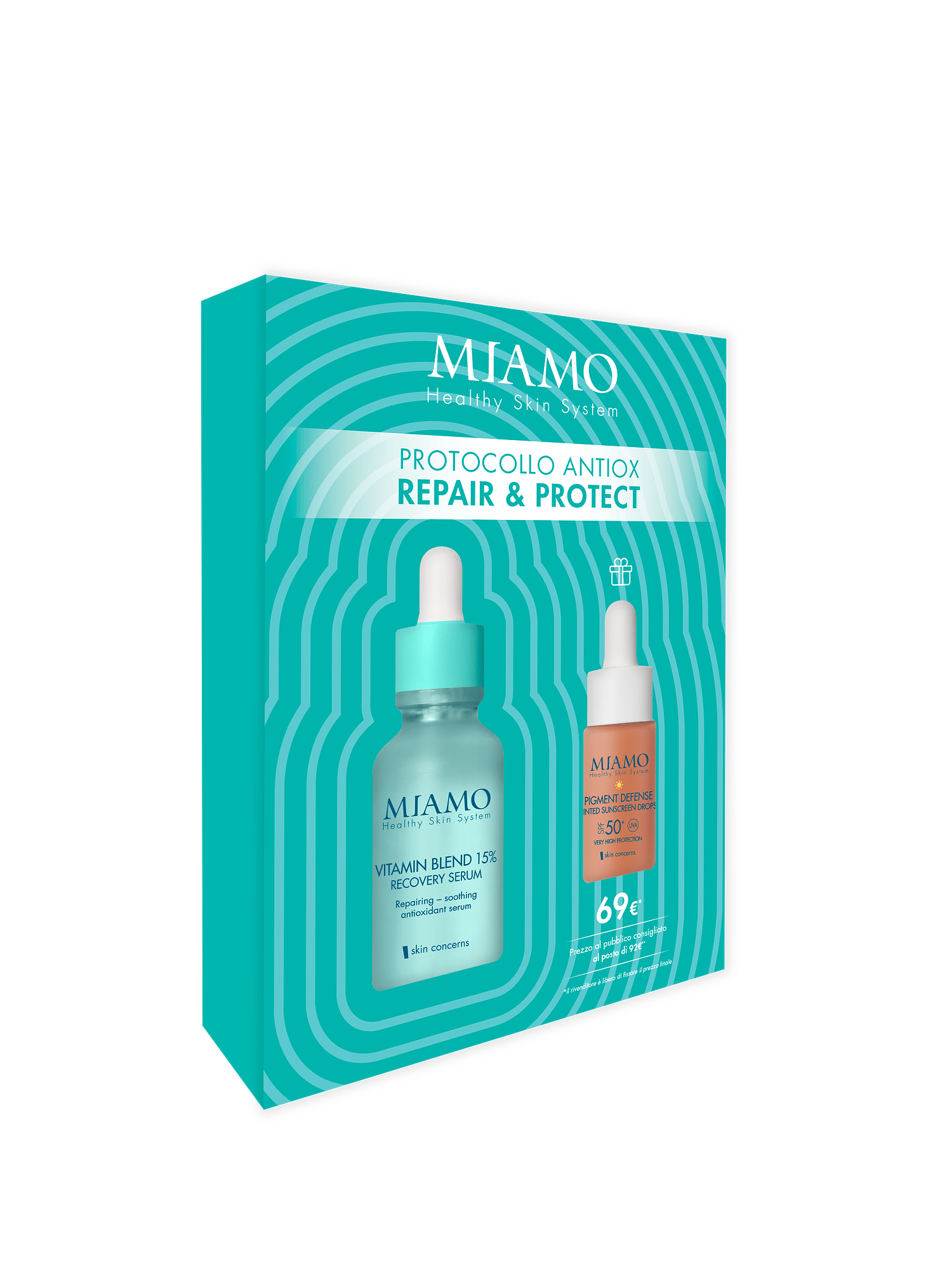 Miamo Cofanetto 2025 Skin Immunity Booster 1 Vitamin Blend 30 Ml + 1 Pigment Defense 10 Ml