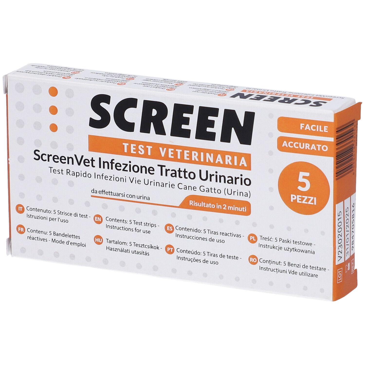 Screenvet Test Rapido Infezione Tratto Urinario Cane E Gatto Veterinar