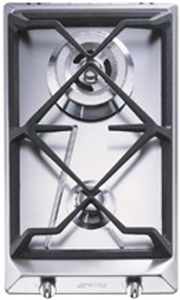 Smeg SRV532GH3 piano cottura Acciaio inossidabile Da incasso Gas 2 Fornello(i)