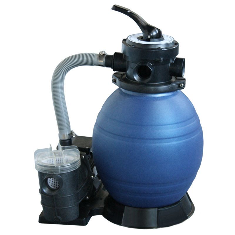 Filtro a sabbia fbm per piscine da 10 m/h con valvola dall'alto monoblocco