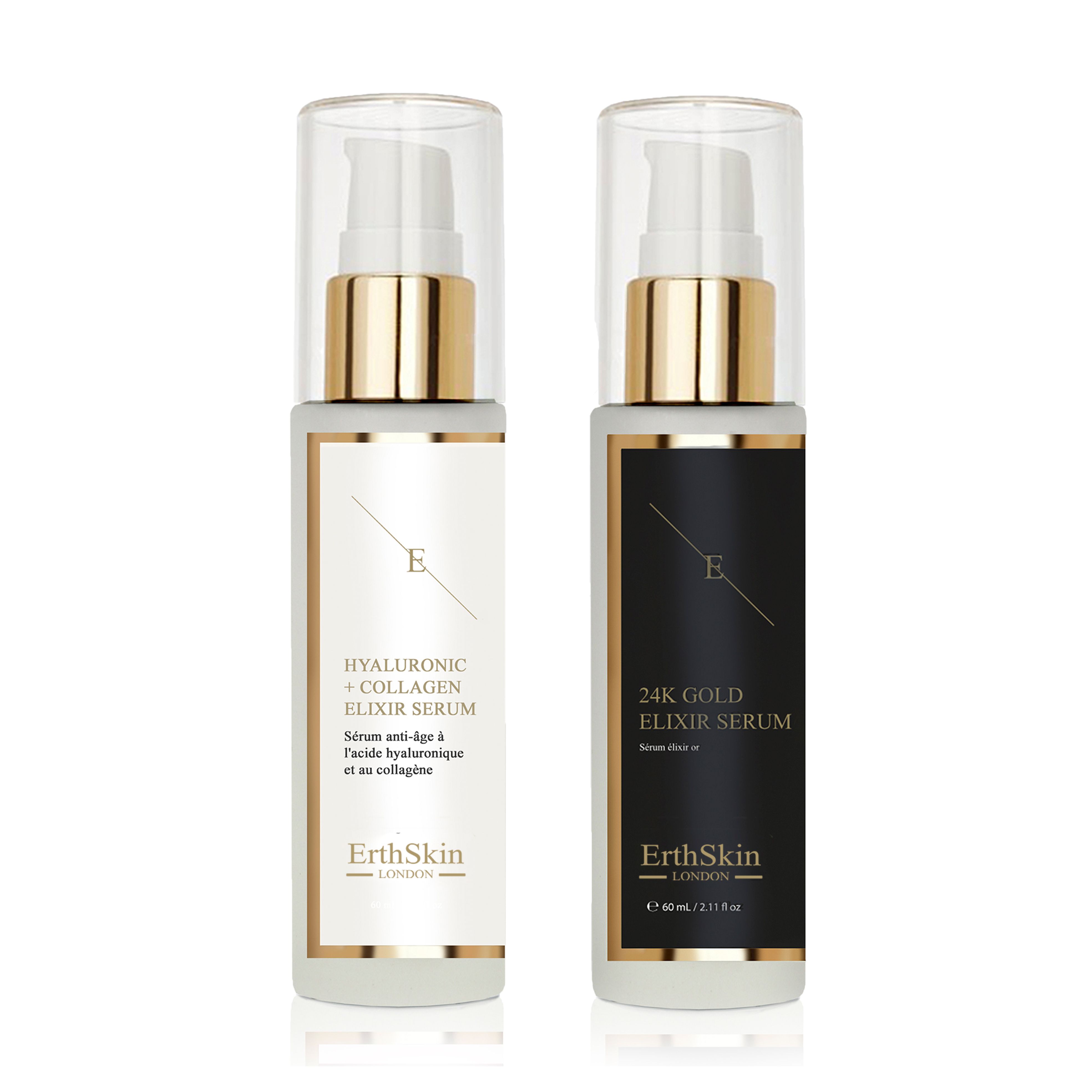 ErthSkin London SIERO ELISIR ANTIRUGHE + Siero al collagene ialuronico
