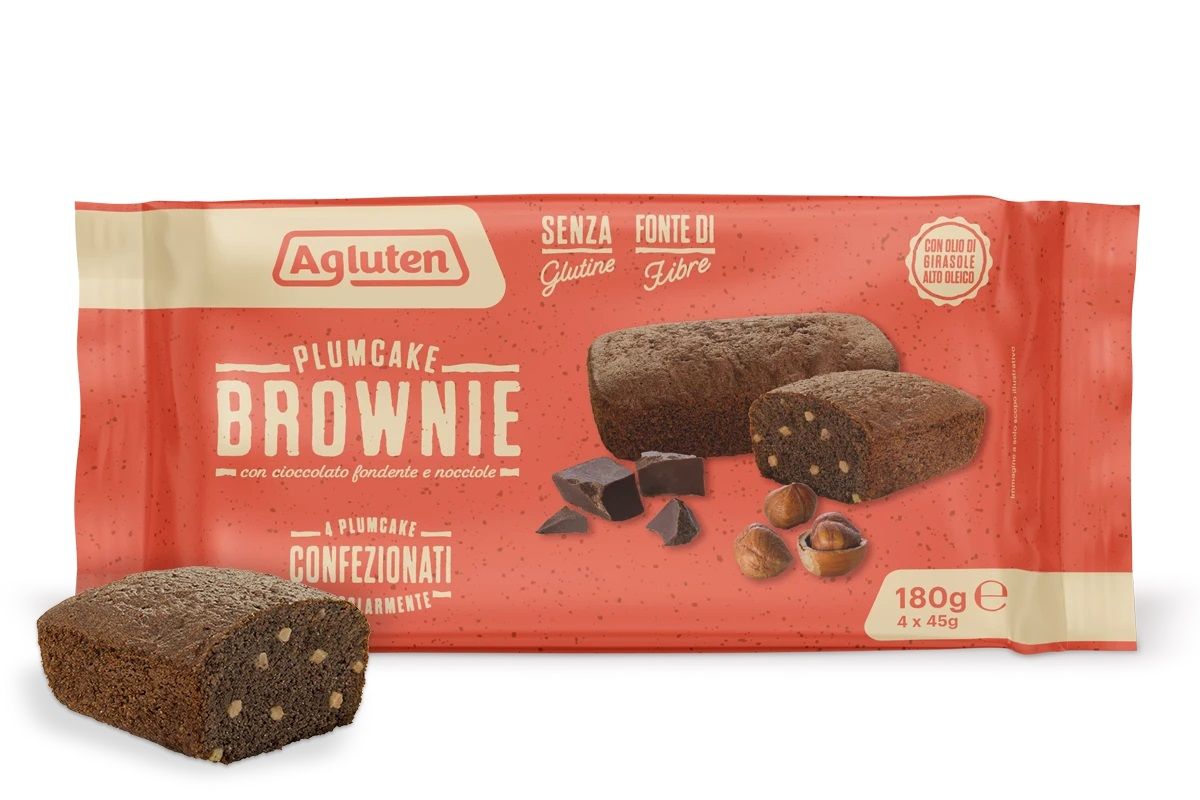 Plumcake Brownie Senza Glutine - Agluten 180 g