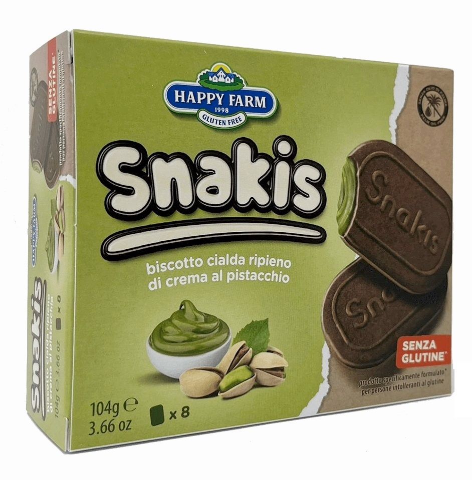 Snakis al Pistacchio Senza Glutine - Happy Farm 104 g