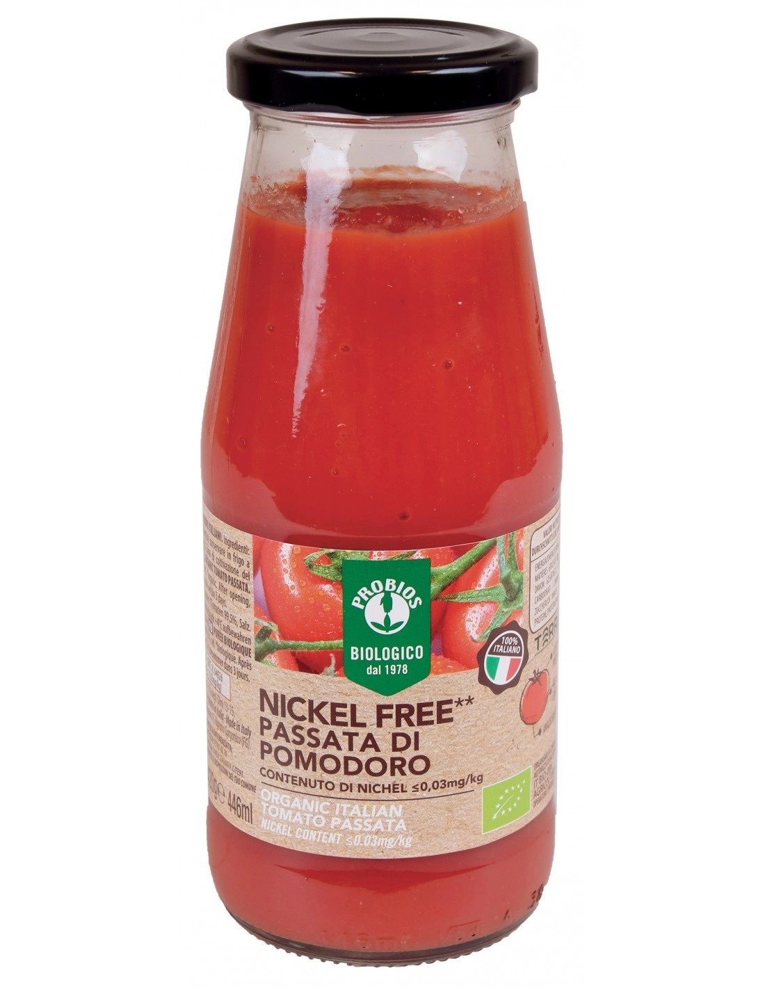 Passata di Pomodoro Senza Glutine Nickel Free - Probios 420 g
