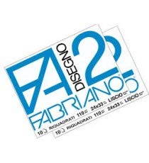 Album Fabriano F2 Cm.24 * 33 Quadrettato 5Mm. Fg.10 Gr.110