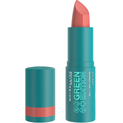Maybelline New York - Rossetto Satinato E Pigmentato - Arricchito Con Burro Di Cacao - 86% Di Ingredienti Di Origine Naturale - Formula Vegan - Butter