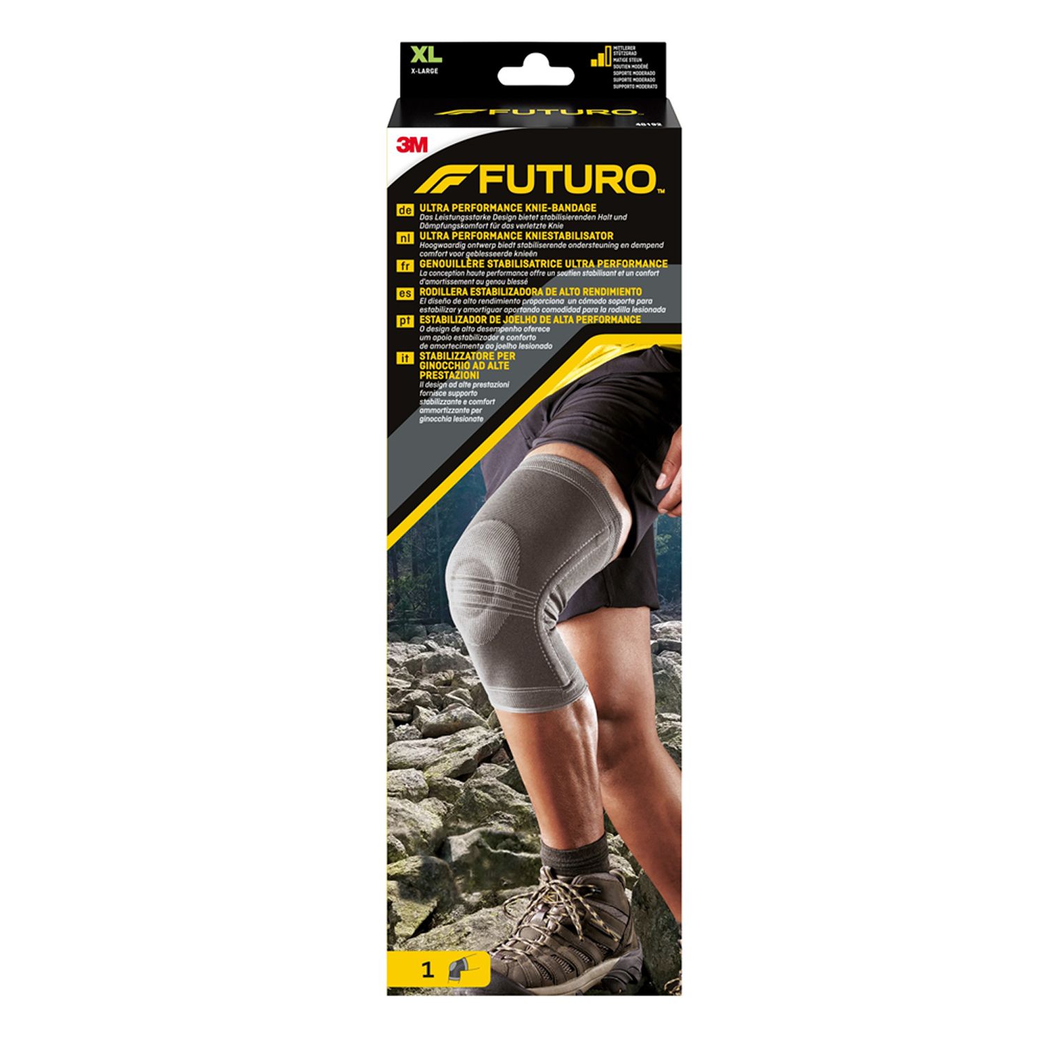 FUTURO™ Stabilizzatore per ginocchio ad alte prestazioni 48192, XL 1 p