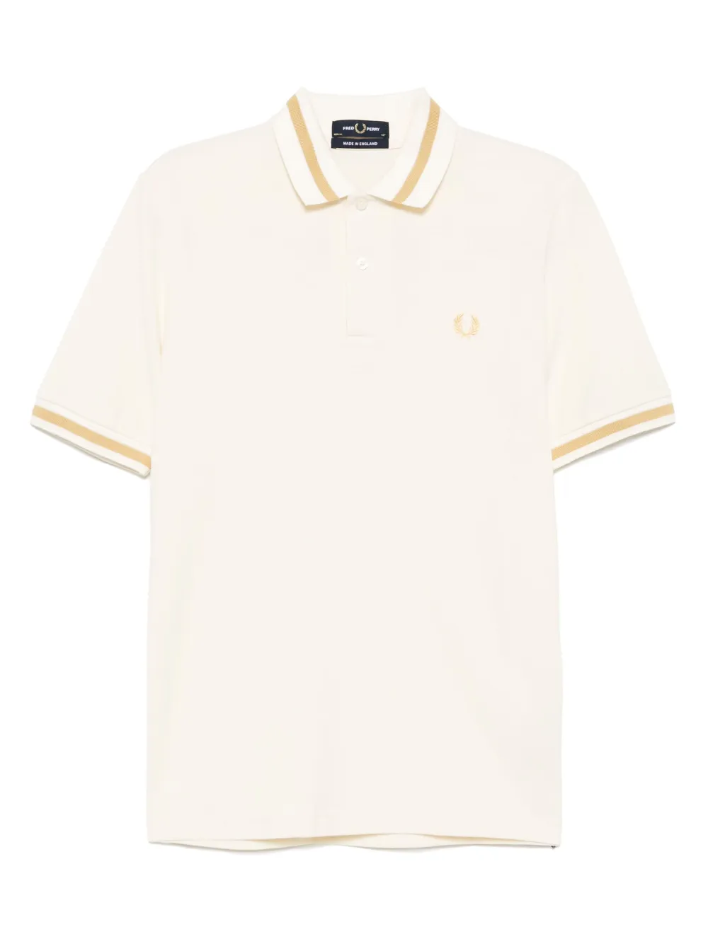 Fred Perry logo-embroidered polo shirt - Toni neutri