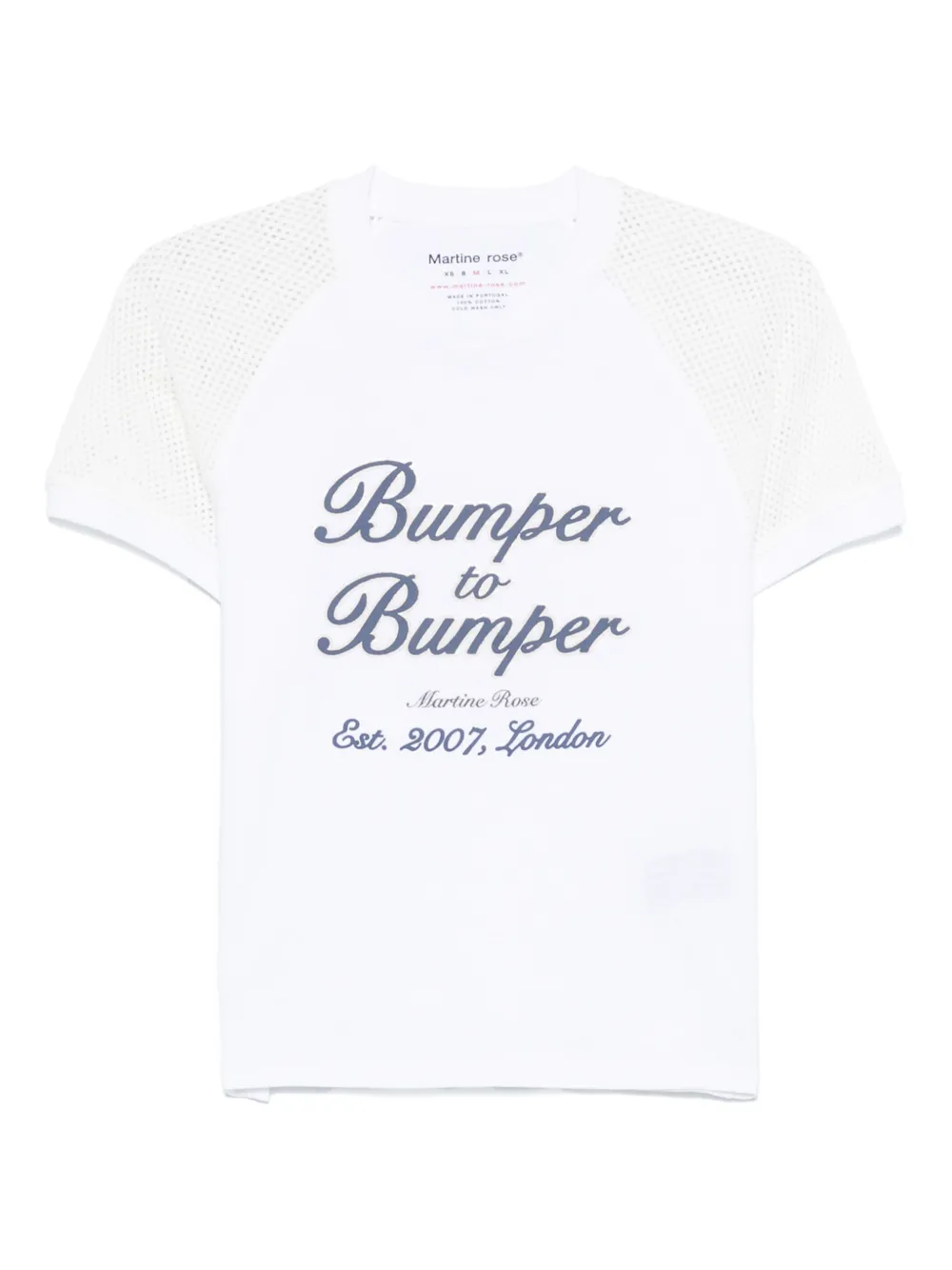 Martine Rose String Vest Shrunken T-shirt - Bianco