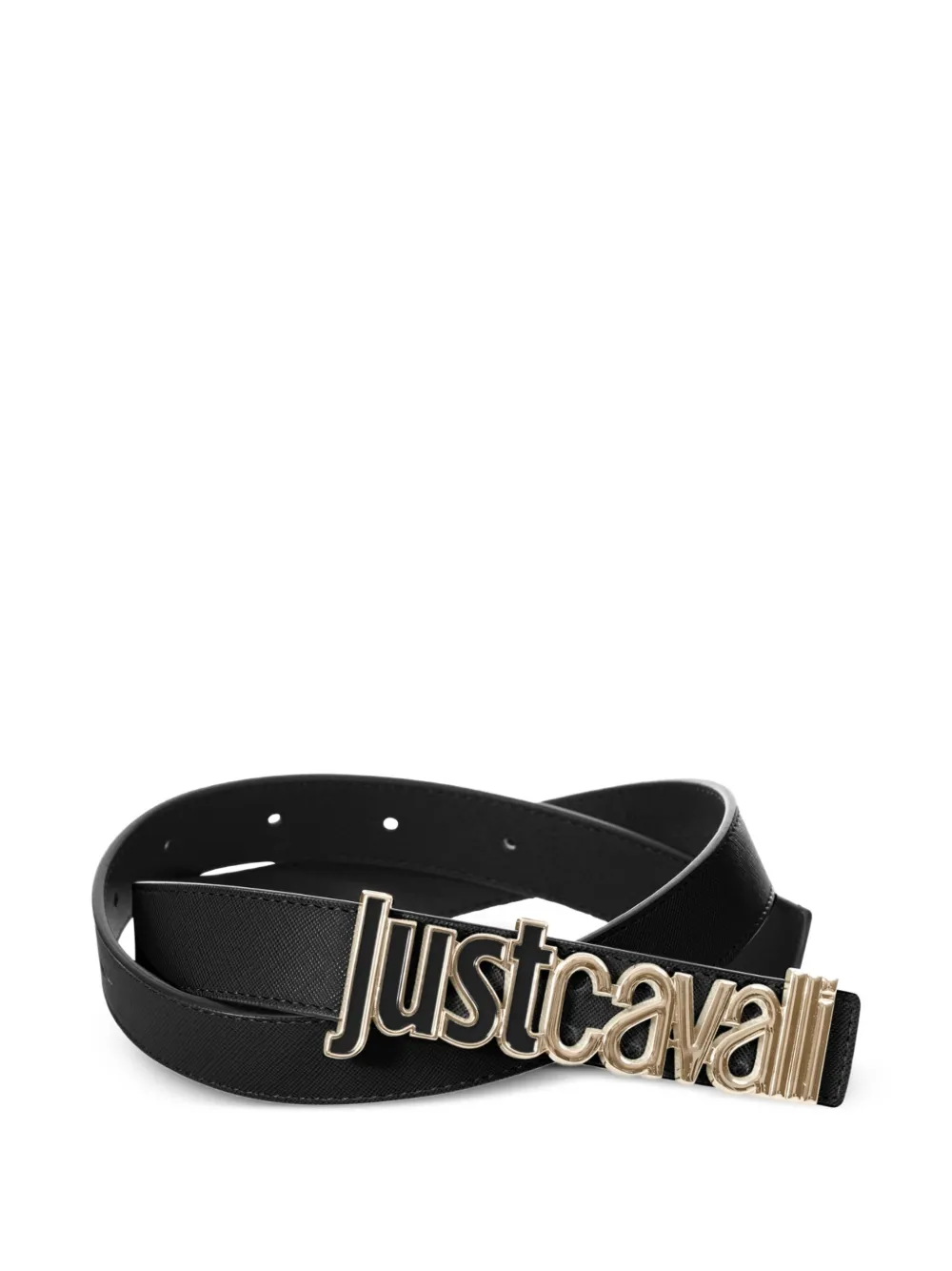 Just Cavalli logo-buckle belt - Nero