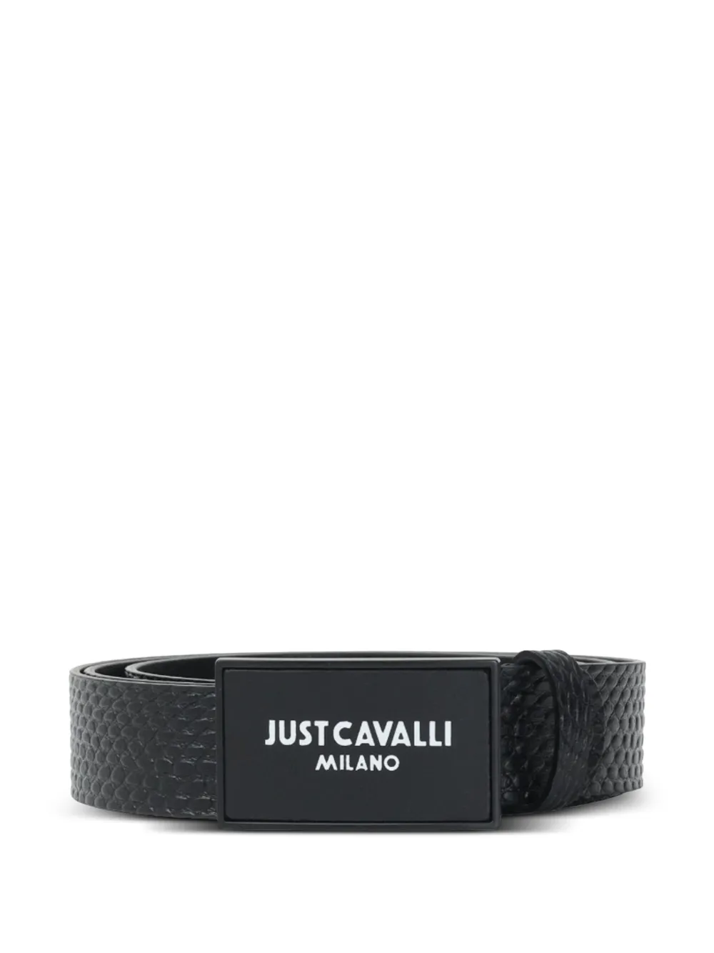 Just Cavalli logo-print belt - Nero