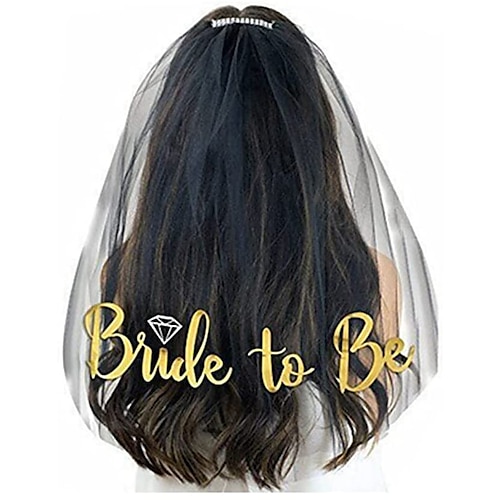 velo da sposa per la futura sposa, velo a doppio strato per addio al nubilato, velo da sposa con fermaglio per capelli per la sposa